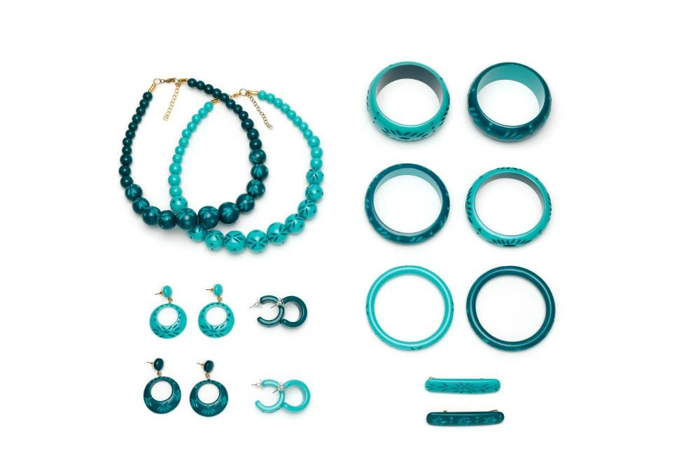 Splendette Wide Carved Bangle - Nymph 4 Splendette Wide Carved Bangle - Nymph