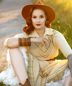 Splendette Wide Almond Carved Bangle - Duchess