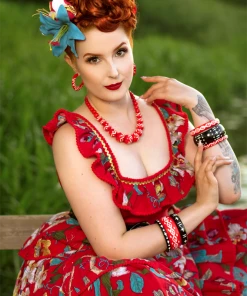 Splendette Wide Lover Carved Bangle - Duchess