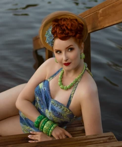 Splendette Spring Carved Bead Necklace