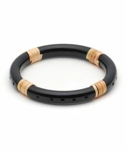 Splendette Panther Cane Light Cane Bangle - Narrow