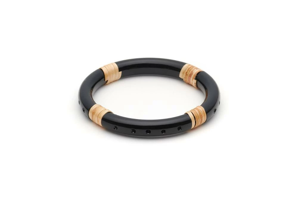 Splendette Panther Cane Light Cane Bangle - Narrow