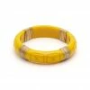 Splendette Ochre Cane Light Cane Bangle - Midi 1 Splendette Ochre Cane Light Cane Bangle - Midi