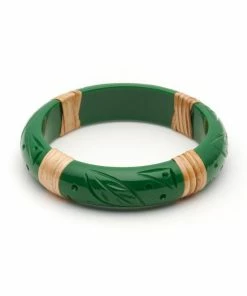 Splendette Parakeet Cane Light Cane Bangle - Midi