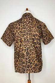 The Oblong Box Shop Leopard Print Button Down Shirt