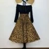 The Oblong Box Shop Leopard Print Circle Skirt 2 The Oblong Box Shop Leopard Print Circle Skirt