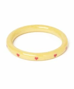 Splendette Valentine's Honey Bunch Heart Bangle Narrow