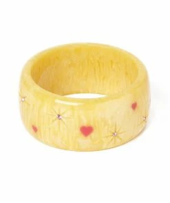 Splendette Valentine's Honey Bunch Starburst Bangle Extra Wide
