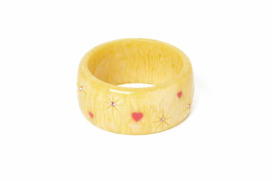 Splendette Valentine's Honey Bunch Starburst Bangle Extra Wide 3 Splendette Valentine's Honey Bunch Starburst Bangle Extra Wide