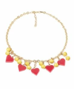 Splendette Valentine's Honey Bunch Heart Necklace