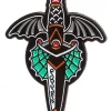 Sourpuss Clothing Sourpuss Winged Dagger Enamel Pin