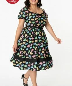 Unique Vintage X Care Bears Hannah Playtime Swing Dress