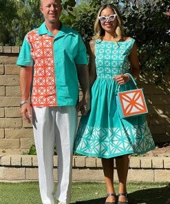 The Oblong Box Shop Men's Breeze Block Button Down Shirt