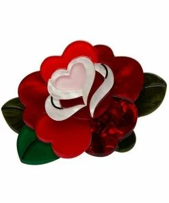 Erstwilder X Mimsy Roses Are Red Brooch