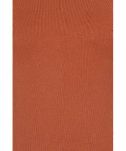 Collectif Chrissie Plain Knitted Top - Orange
