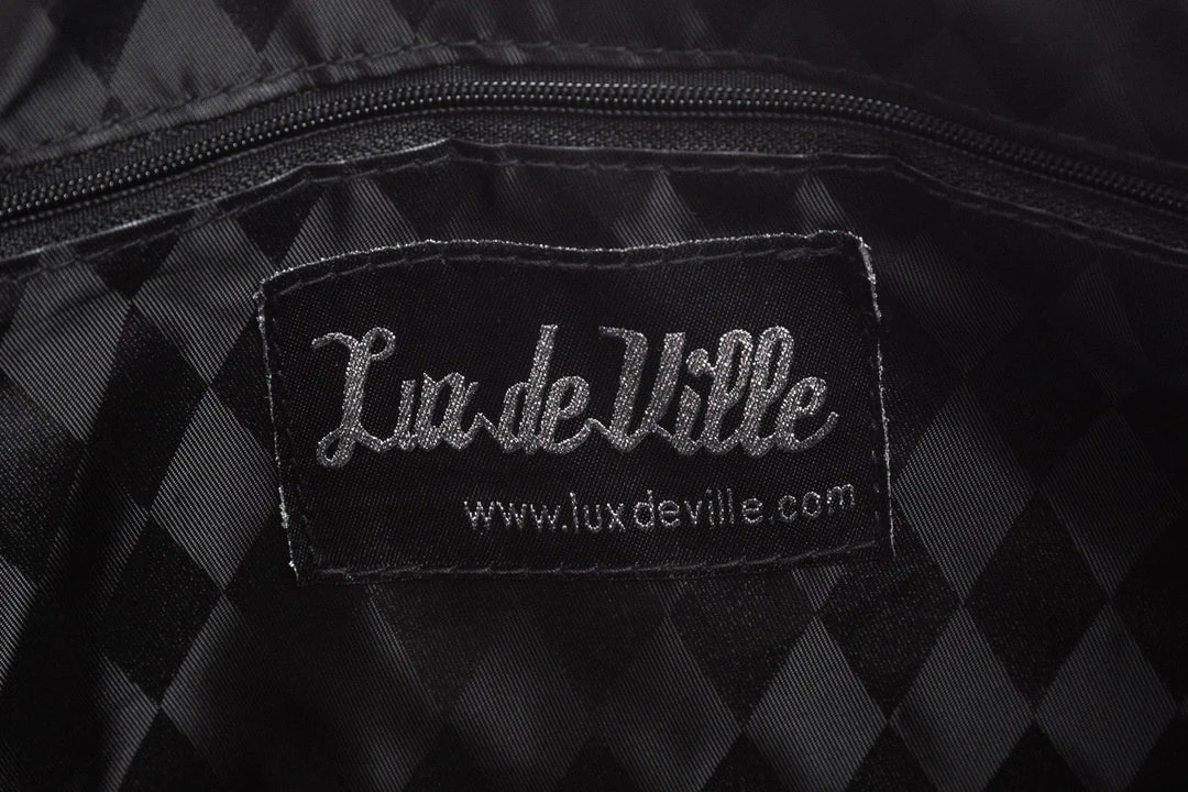 Lux De Ville Maltese Medium Tote - Black Matte 6 Lux De Ville Maltese Medium Tote - Black Matte