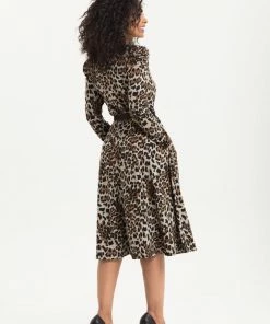 Voodoo Vixen Dita Leopard Print Dress