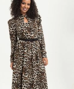 Voodoo Vixen Dita Leopard Print Dress