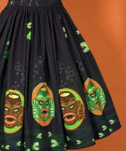 The Oblong Box Shop Swamp Creature Tiki Mug Sweetheart Dress