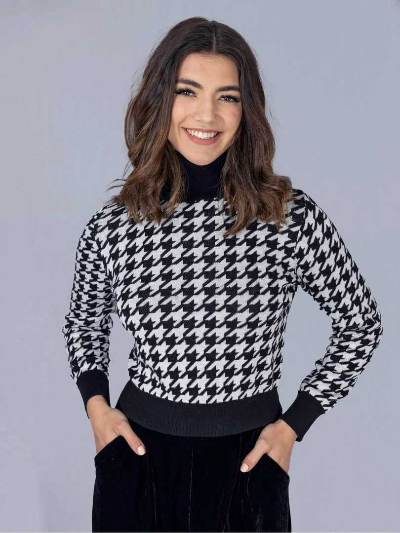 Collectif Dylan Dogtooth Sweater 3 Collectif Dylan Dogtooth Sweater
