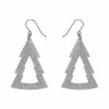 Erstwilder Tree Glitter Resin Drop Earrings - Silver 1 Erstwilder Tree Glitter Resin Drop Earrings - Silver