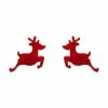 Erstwilder Reindeer Ripple Resin Stud Earrings - Red 2 Erstwilder Reindeer Ripple Resin Stud Earrings - Red