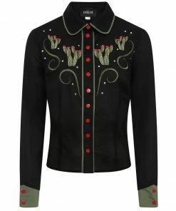 Collectif Gemma Western Cactus Shirt