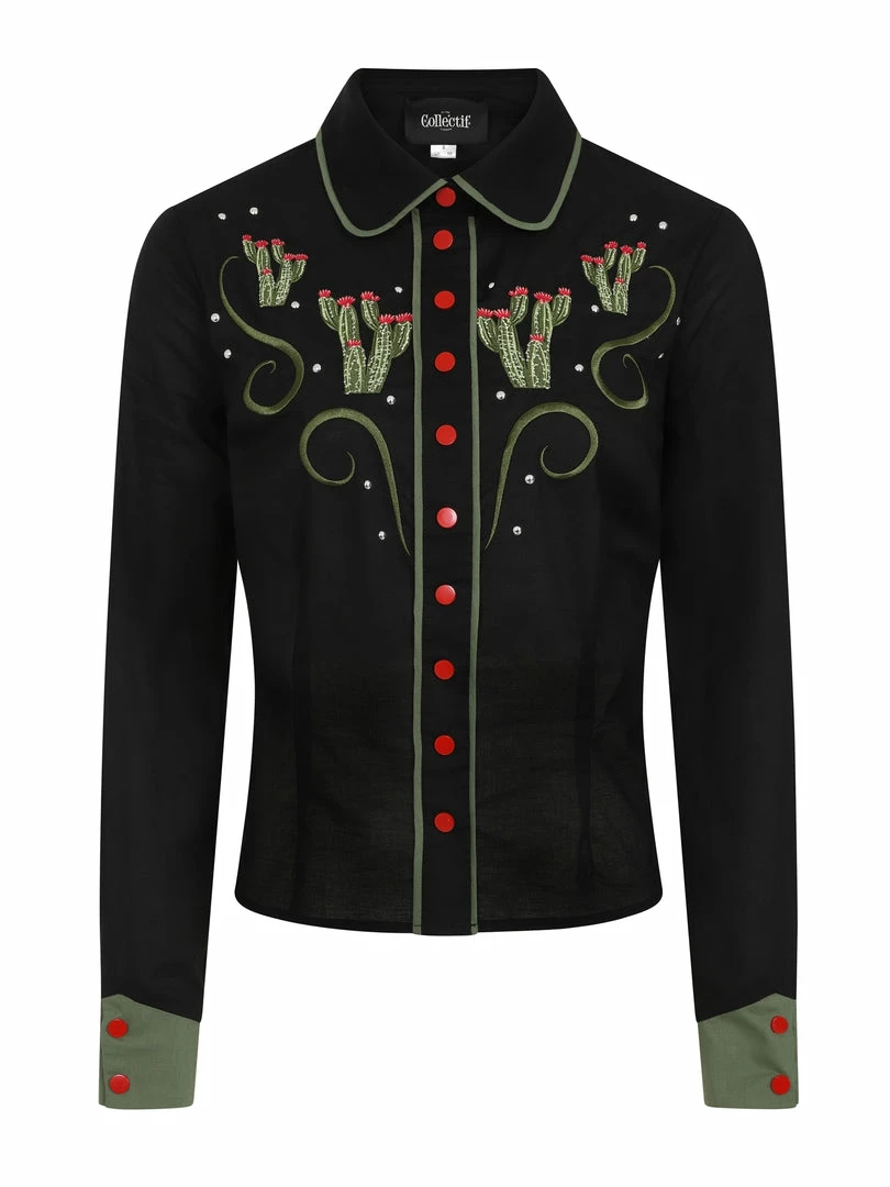 Collectif Gemma Western Cactus Shirt 3 Collectif Gemma Western Cactus Shirt