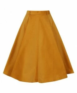 Hell Bunny Jefferson Corduroy Skirt - Mustard 9 Hell Bunny Jefferson Corduroy Skirt - Mustard