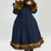 Hell Bunny Robin Coat - Blue