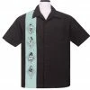 Steady Clothing Bettie Page Pinup Panel Button Up