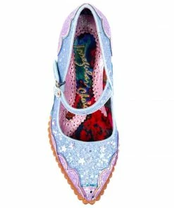 Irregular Choice Shortie Bread Shoes - Lavender & Blue