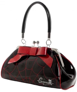 Sourpuss Spiderweb Floozy Purse In Black/Red Sourpuss Clothing 5 Sourpuss Spiderweb Floozy Purse In Black/Red Sourpuss Clothing