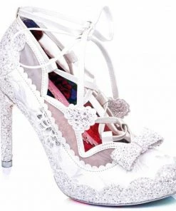 Irregular Choice Velvet Rope Shoes - White