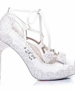 Irregular Choice Velvet Rope Shoes - White