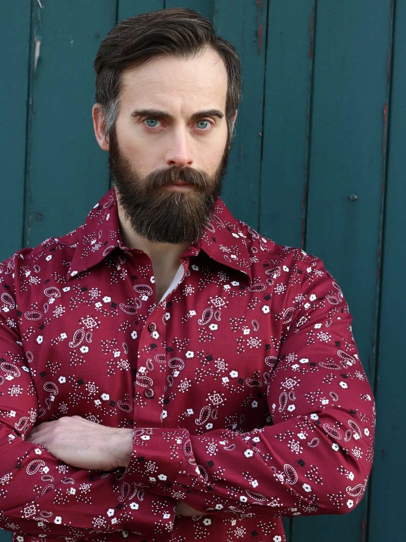 Collectif Jamie Men's Bandana Shirt 5 Collectif Jamie Men's Bandana Shirt