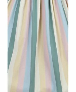Suzie's Bombshell Boutique Collectif Judy Teacup Striped Swing Dress