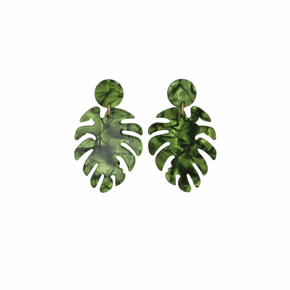 Collectif Kiko Palm Leaf Earrings 3 Collectif Kiko Palm Leaf Earrings