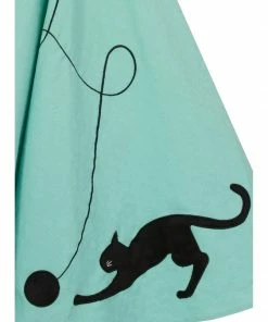 Collectif Kitty Cat Swing Skirt