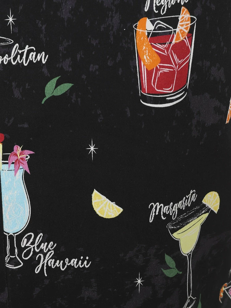 Collectif Lorna Cocktail Menu Pencil Dress 6 Collectif Lorna Cocktail Menu Pencil Dress