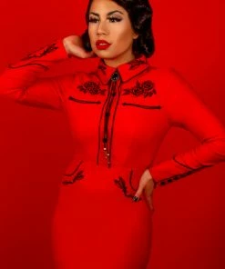 Dresses Katakomb June Pencil Dress - Red