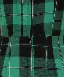 Collectif Mac Foliage Check Pencil Dress