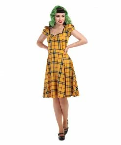 Collectif Mimi Clueless Check Doll Dress