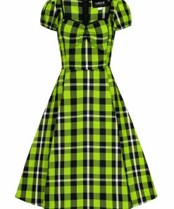Collectif Mimi Frogs Breath Check Swing Dress