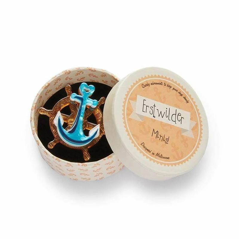 Erstwilder Nautical Minis Helm & Home Brooch 4 Erstwilder Nautical Minis Helm & Home Brooch