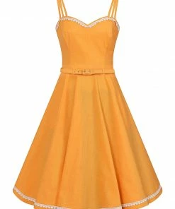 Collectif Nova Heart Trim Swing Dress 9 Collectif Nova Heart Trim Swing Dress