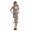 Collectif Mainline Sasha Gingham Fishtail Dress