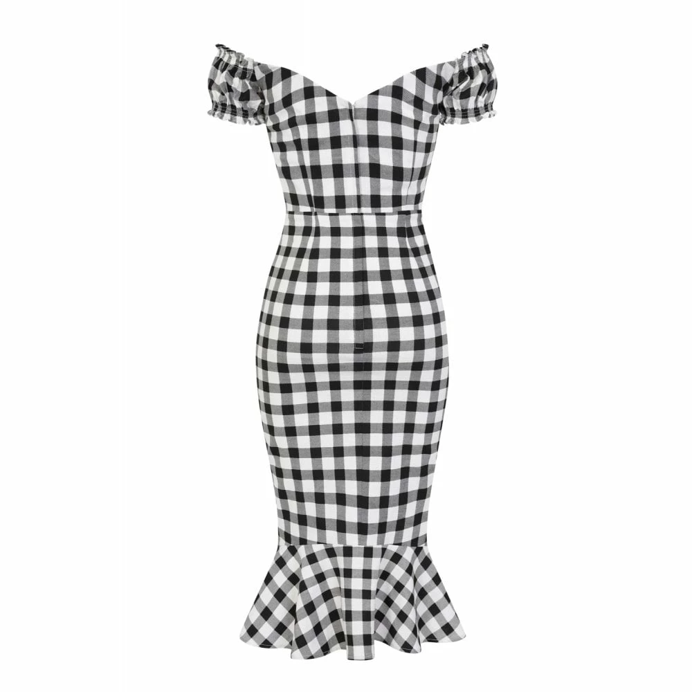 Collectif Mainline Sasha Gingham Fishtail Dress 5 Collectif Mainline Sasha Gingham Fishtail Dress
