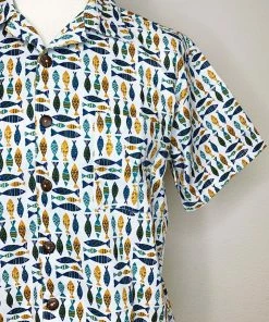 The Oblong Box Shop School Of Fish Button Down Shirt