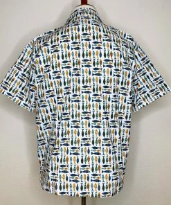 The Oblong Box Shop School Of Fish Button Down Shirt